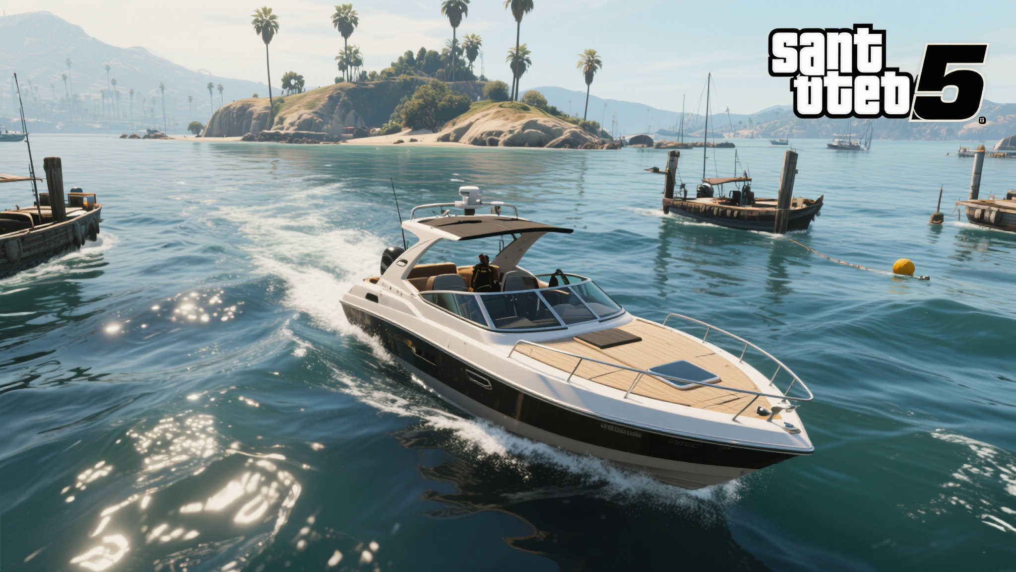 GTA6预告片及宣传图曝光的载具类型全解析! 得益于技术升级,《GTA6》中对水面建模