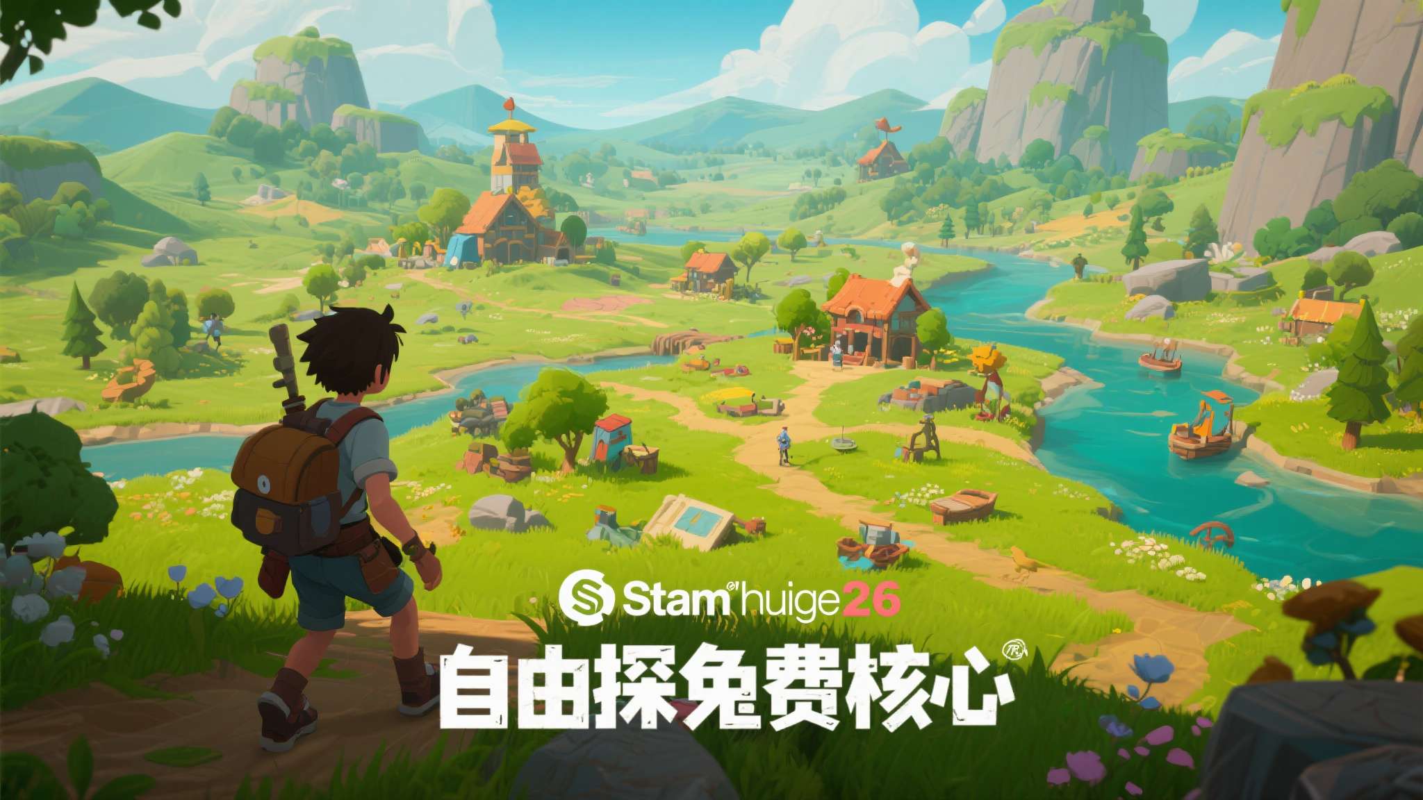 steam游戏平台 本次免费领取的游戏是一款开放世界冒险类型的独立游戏,在Steam商店定价26元人